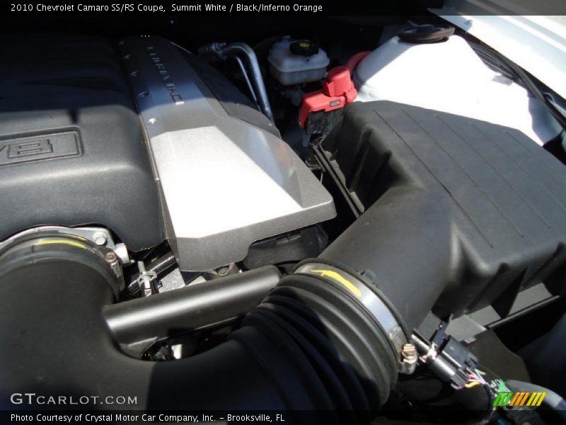 Summit White / Black/Inferno Orange 2010 Chevrolet Camaro SS/RS Coupe