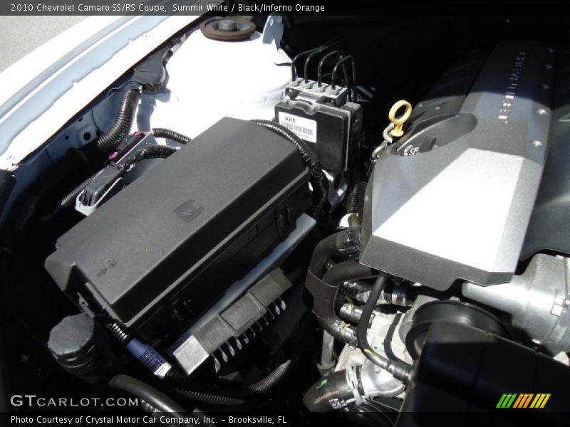 Summit White / Black/Inferno Orange 2010 Chevrolet Camaro SS/RS Coupe