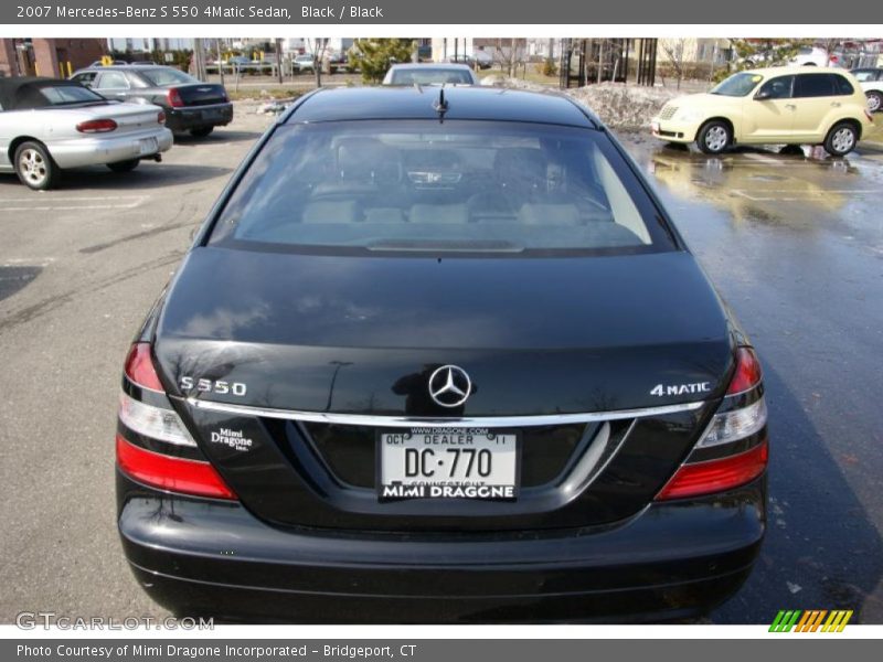 Black / Black 2007 Mercedes-Benz S 550 4Matic Sedan