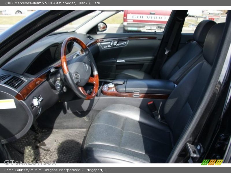 Black / Black 2007 Mercedes-Benz S 550 4Matic Sedan