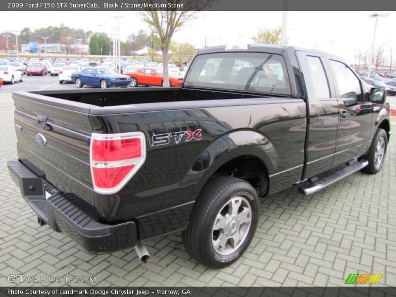Black / Stone/Medium Stone 2009 Ford F150 STX SuperCab