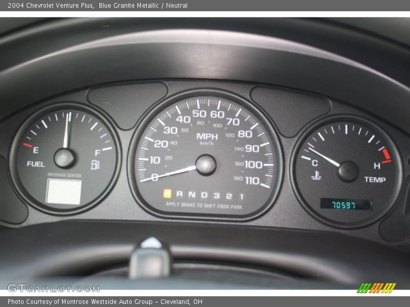  2004 Venture Plus Plus Gauges