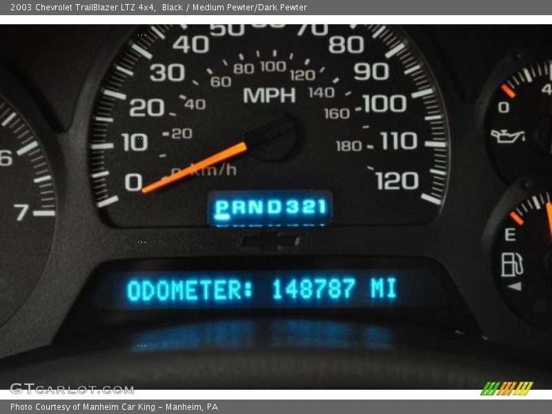 Black / Medium Pewter/Dark Pewter 2003 Chevrolet TrailBlazer LTZ 4x4