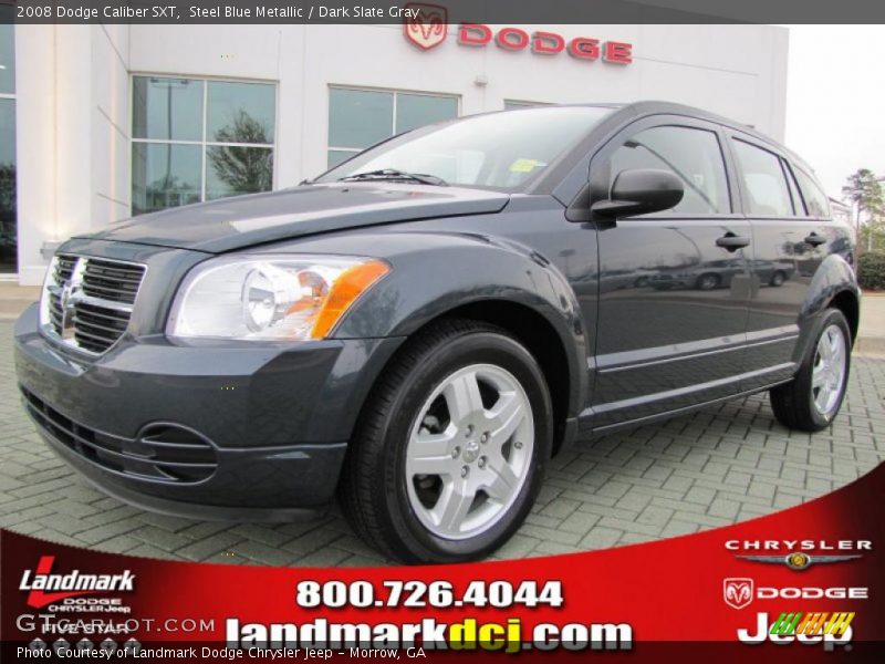Steel Blue Metallic / Dark Slate Gray 2008 Dodge Caliber SXT