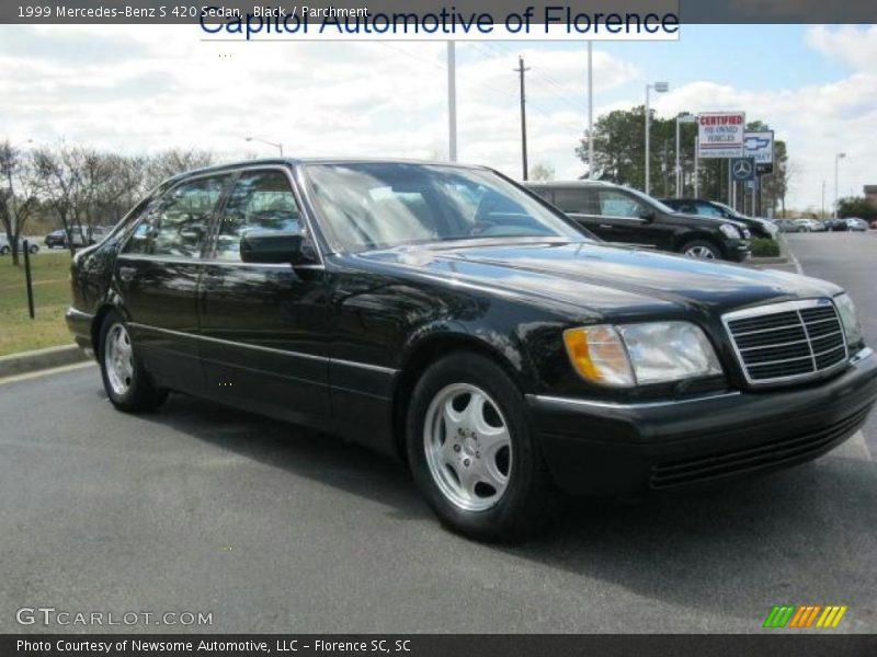 Black / Parchment 1999 Mercedes-Benz S 420 Sedan