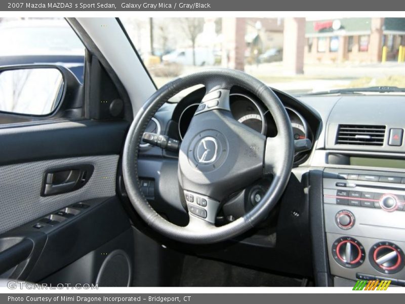 Galaxy Gray Mica / Gray/Black 2007 Mazda MAZDA3 s Sport Sedan