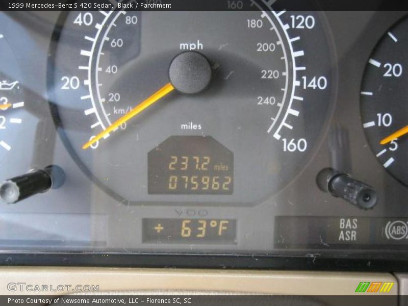 Black / Parchment 1999 Mercedes-Benz S 420 Sedan