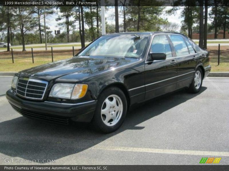 Black / Parchment 1999 Mercedes-Benz S 420 Sedan