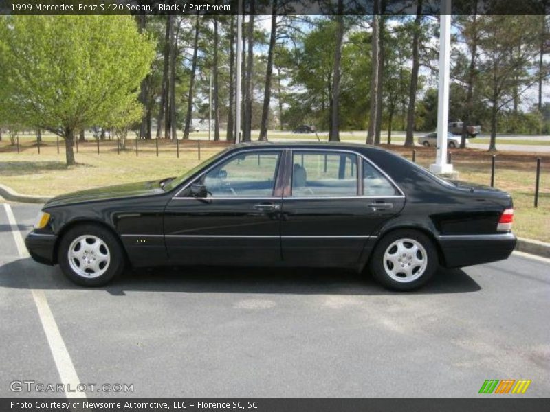 Black / Parchment 1999 Mercedes-Benz S 420 Sedan