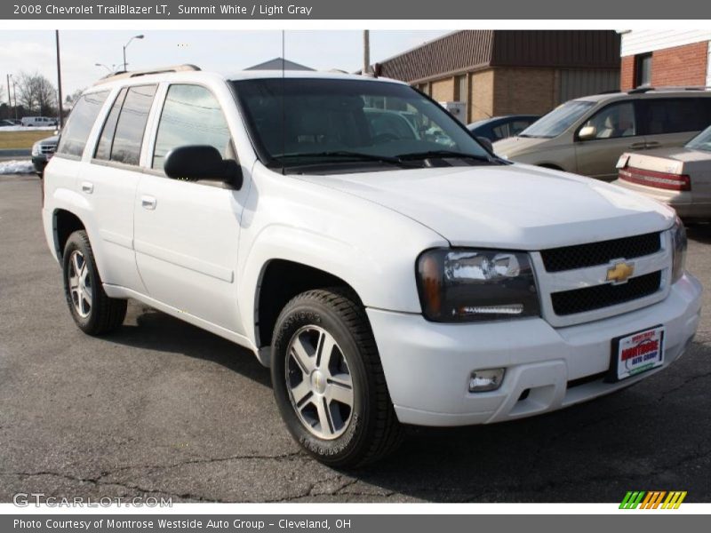 Summit White / Light Gray 2008 Chevrolet TrailBlazer LT