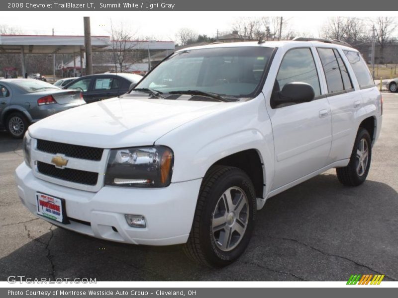 Summit White / Light Gray 2008 Chevrolet TrailBlazer LT