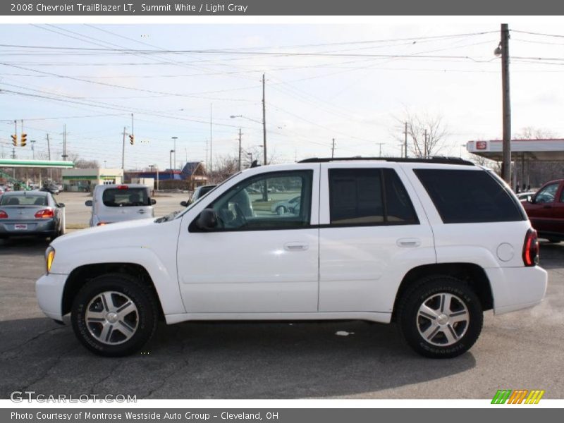 Summit White / Light Gray 2008 Chevrolet TrailBlazer LT