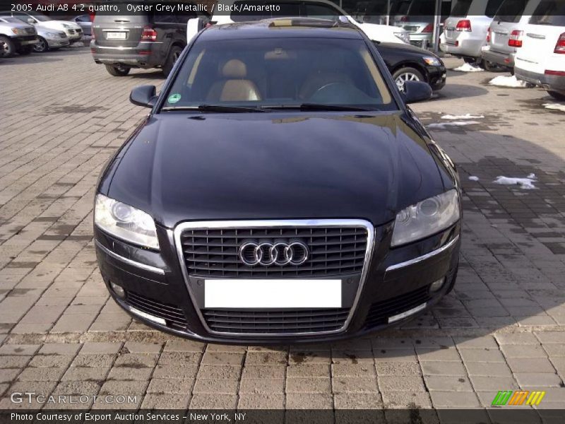 Oyster Grey Metallic / Black/Amaretto 2005 Audi A8 4.2 quattro