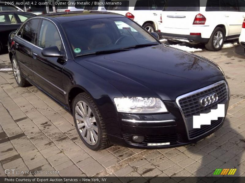 Oyster Grey Metallic / Black/Amaretto 2005 Audi A8 4.2 quattro