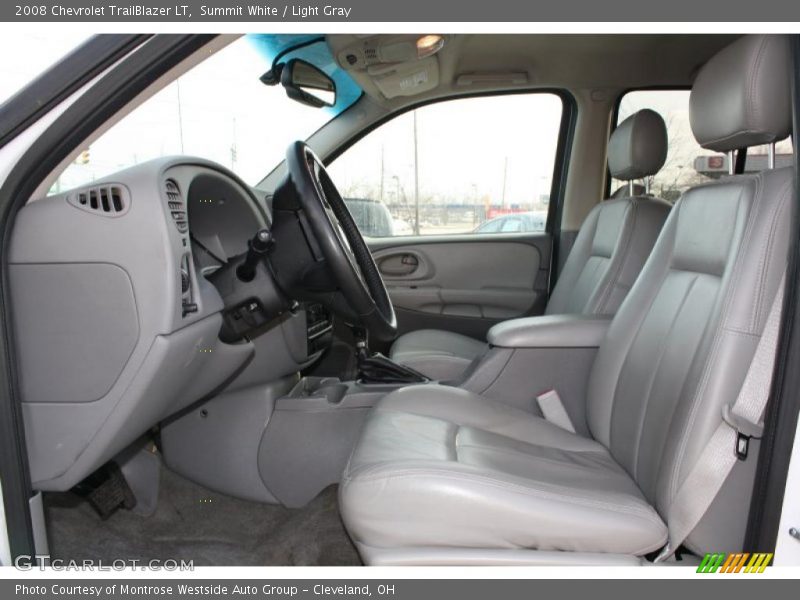 Summit White / Light Gray 2008 Chevrolet TrailBlazer LT