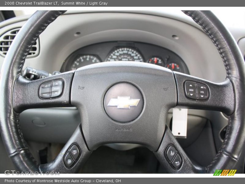 Summit White / Light Gray 2008 Chevrolet TrailBlazer LT