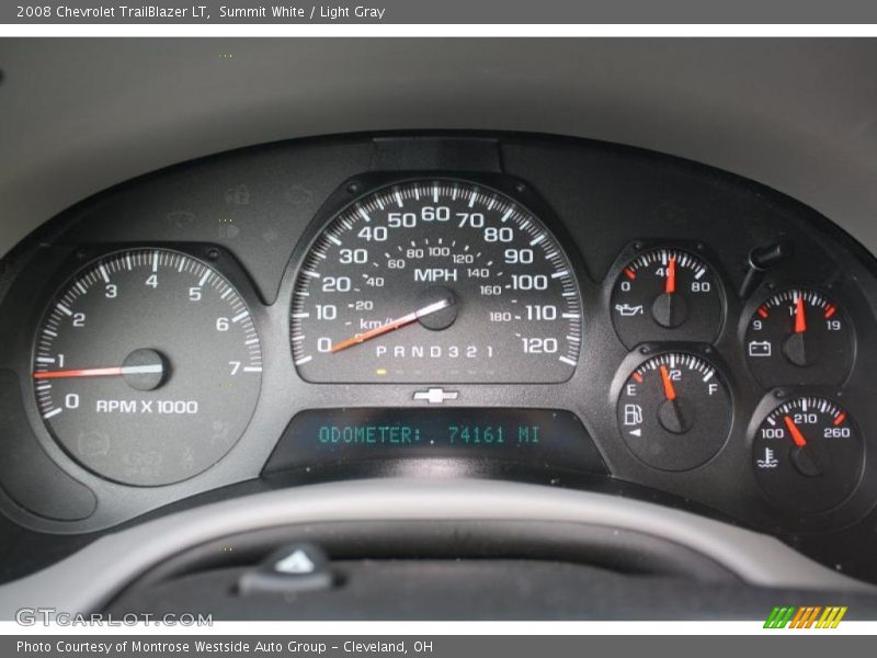 Summit White / Light Gray 2008 Chevrolet TrailBlazer LT