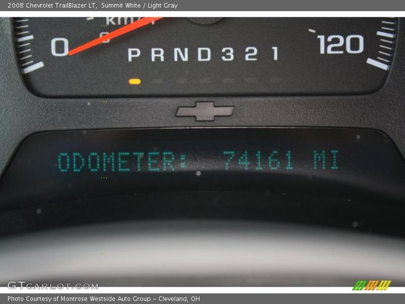 Summit White / Light Gray 2008 Chevrolet TrailBlazer LT