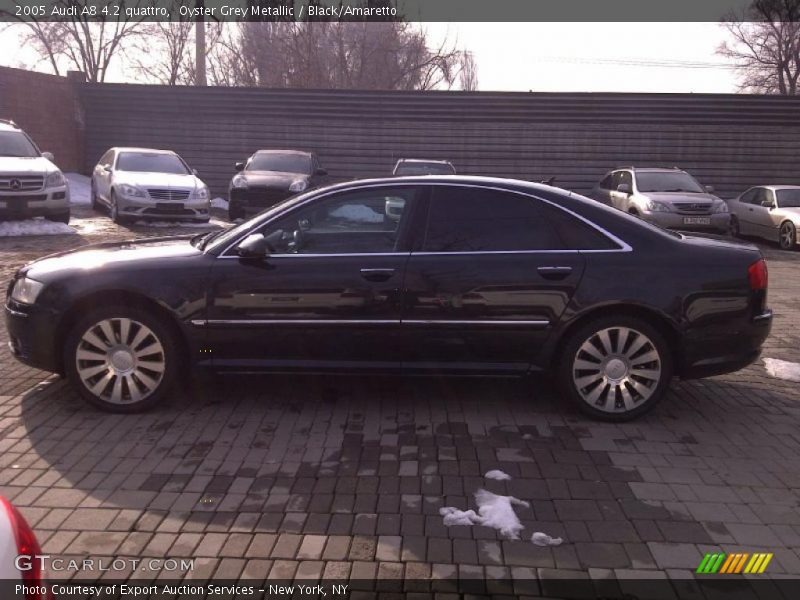 Oyster Grey Metallic / Black/Amaretto 2005 Audi A8 4.2 quattro
