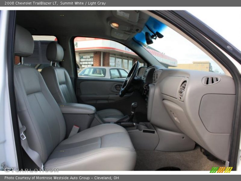 Summit White / Light Gray 2008 Chevrolet TrailBlazer LT