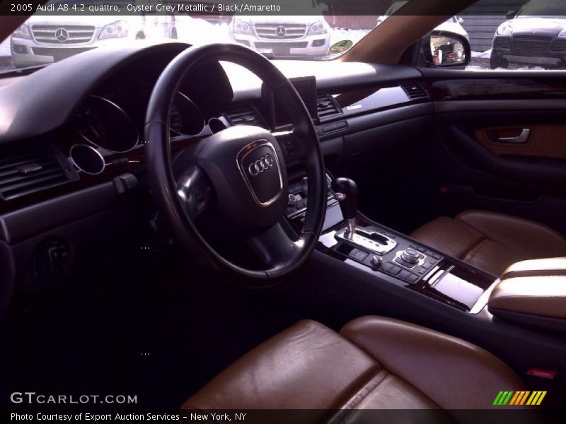 Oyster Grey Metallic / Black/Amaretto 2005 Audi A8 4.2 quattro
