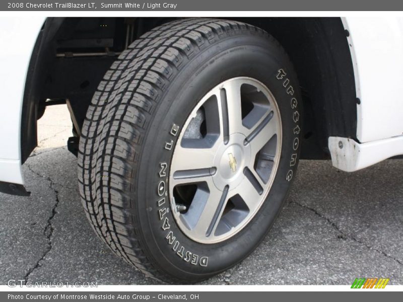 Summit White / Light Gray 2008 Chevrolet TrailBlazer LT