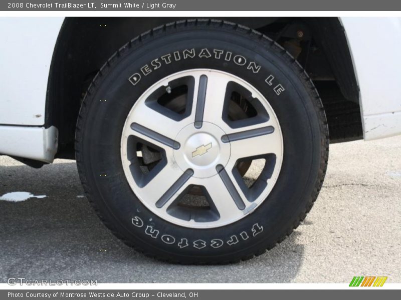Summit White / Light Gray 2008 Chevrolet TrailBlazer LT