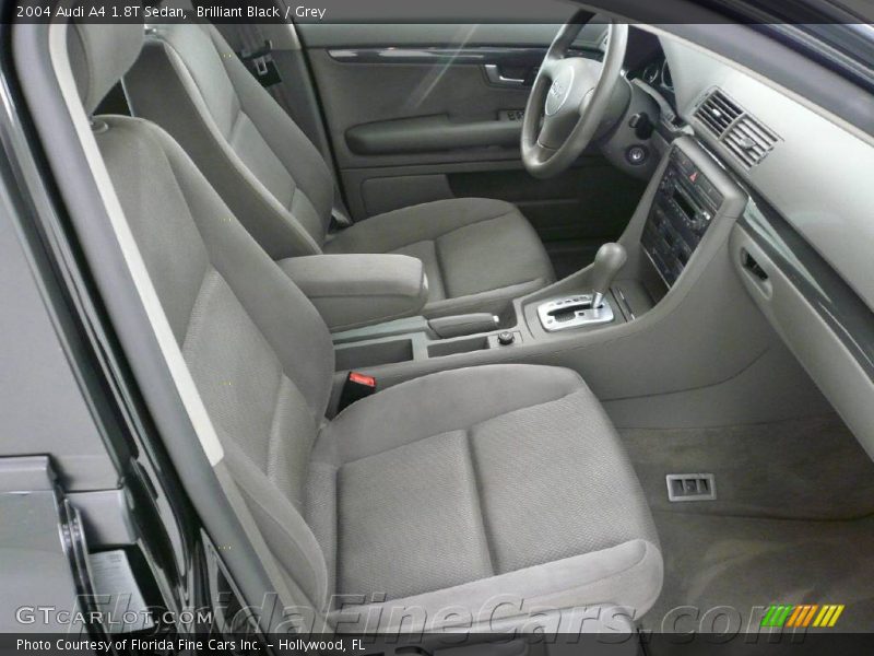 Brilliant Black / Grey 2004 Audi A4 1.8T Sedan