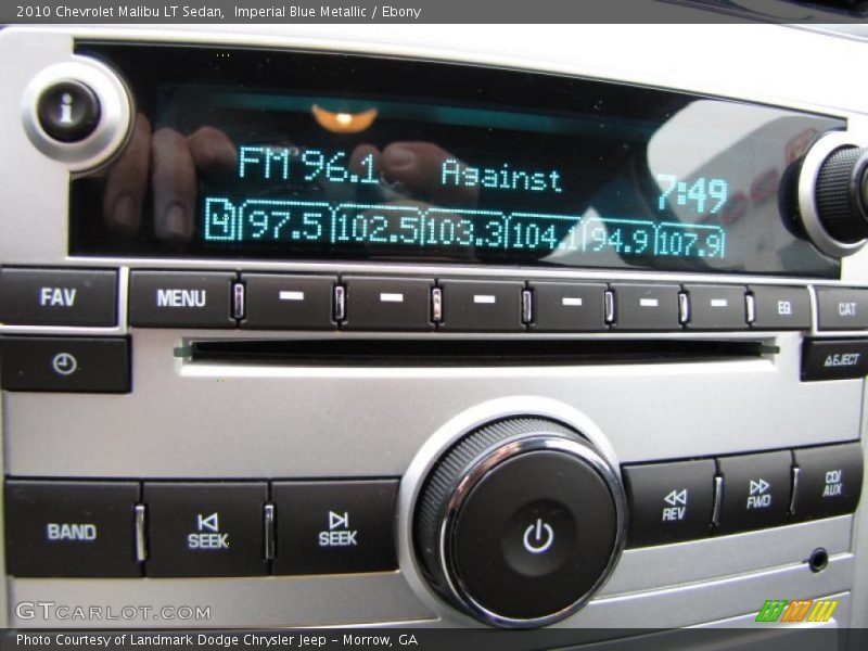 Imperial Blue Metallic / Ebony 2010 Chevrolet Malibu LT Sedan