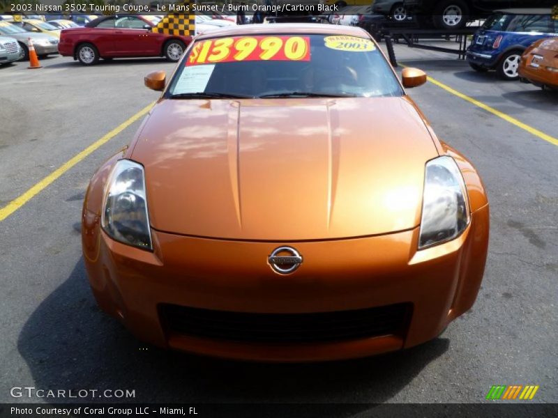 Le Mans Sunset / Burnt Orange/Carbon Black 2003 Nissan 350Z Touring Coupe
