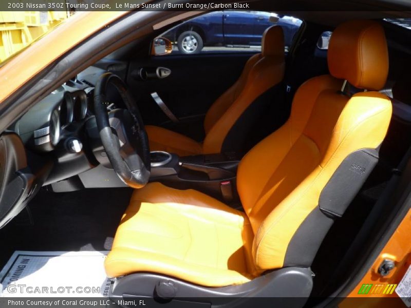  2003 350Z Touring Coupe Burnt Orange/Carbon Black Interior