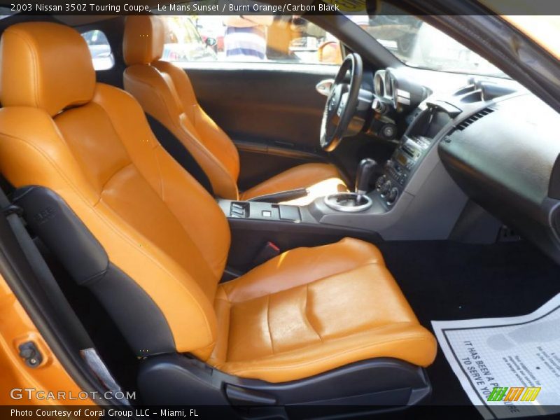  2003 350Z Touring Coupe Burnt Orange/Carbon Black Interior