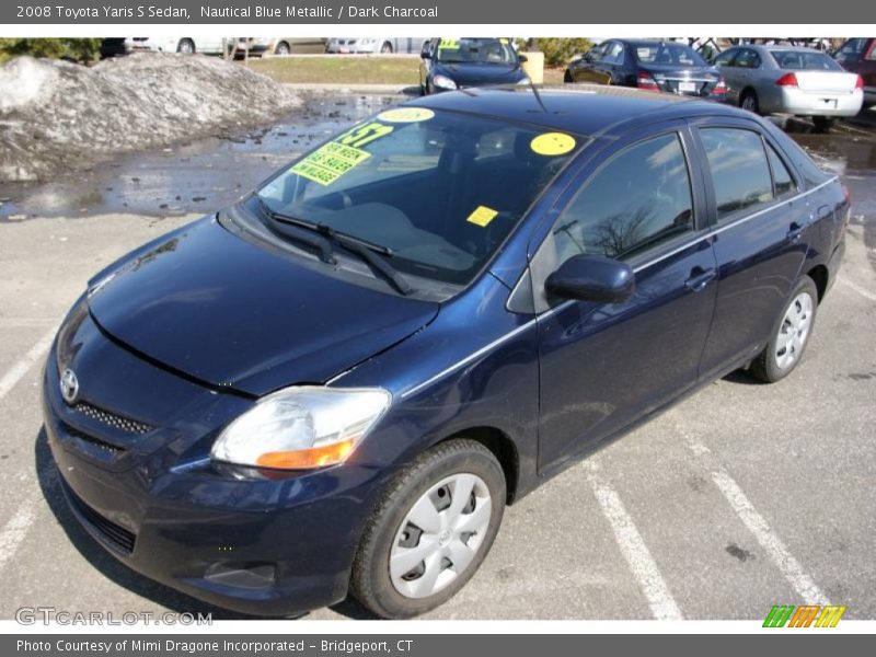 Nautical Blue Metallic / Dark Charcoal 2008 Toyota Yaris S Sedan