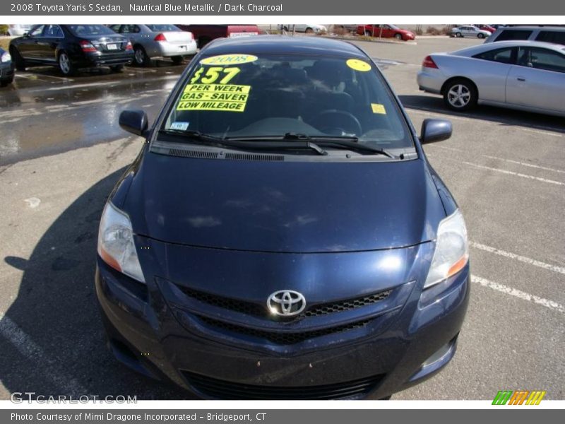 Nautical Blue Metallic / Dark Charcoal 2008 Toyota Yaris S Sedan