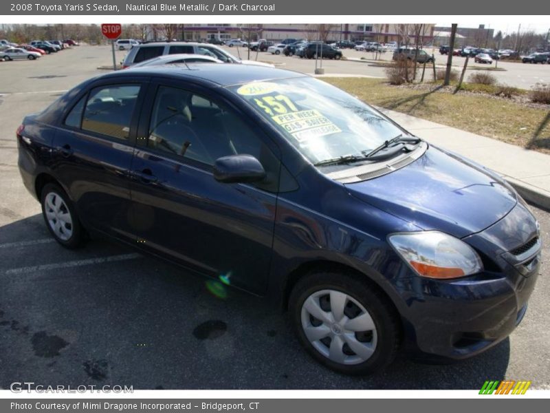 Nautical Blue Metallic / Dark Charcoal 2008 Toyota Yaris S Sedan