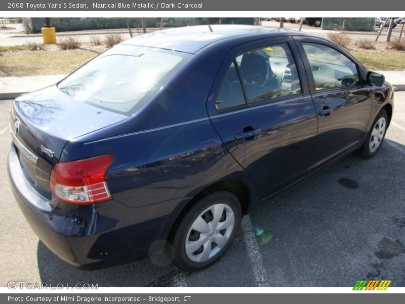 Nautical Blue Metallic / Dark Charcoal 2008 Toyota Yaris S Sedan