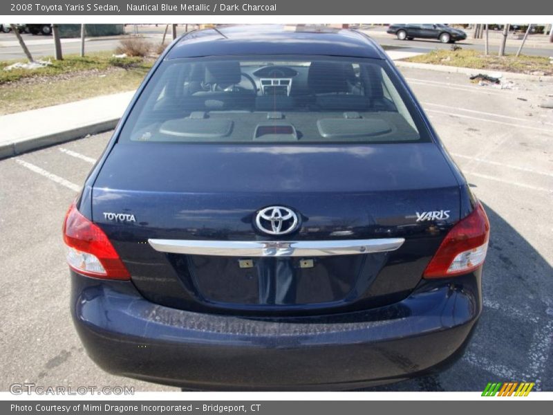 Nautical Blue Metallic / Dark Charcoal 2008 Toyota Yaris S Sedan