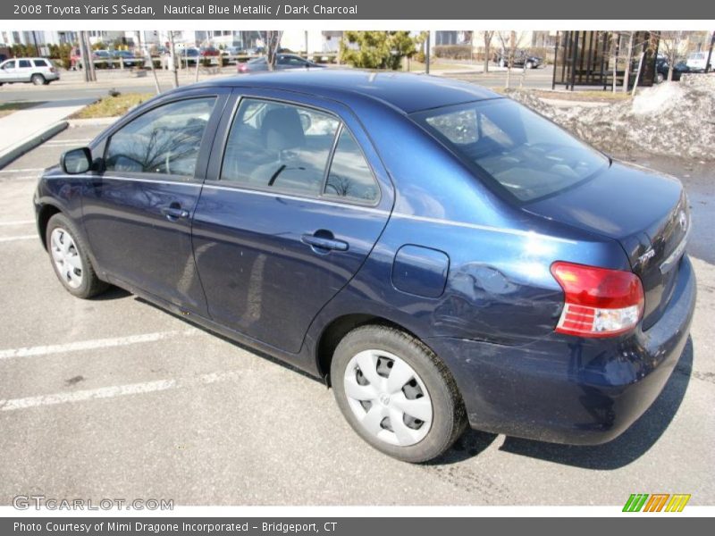 Nautical Blue Metallic / Dark Charcoal 2008 Toyota Yaris S Sedan