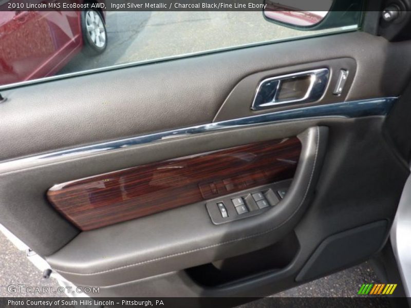 Ingot Silver Metallic / Charcoal Black/Fine Line Ebony 2010 Lincoln MKS EcoBoost AWD
