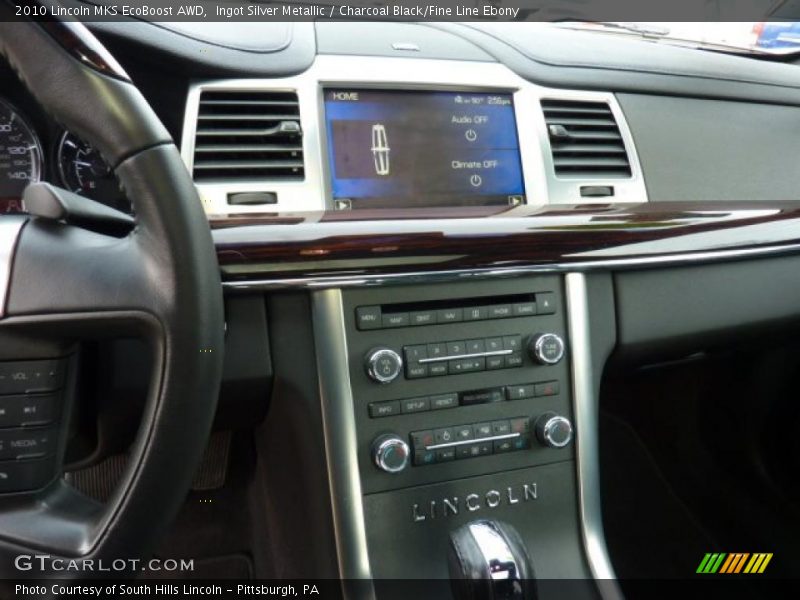 Ingot Silver Metallic / Charcoal Black/Fine Line Ebony 2010 Lincoln MKS EcoBoost AWD