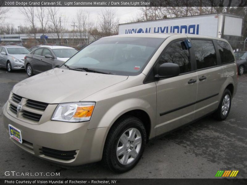 Light Sandstone Metallic / Dark Slate/Light Shale 2008 Dodge Grand Caravan SE