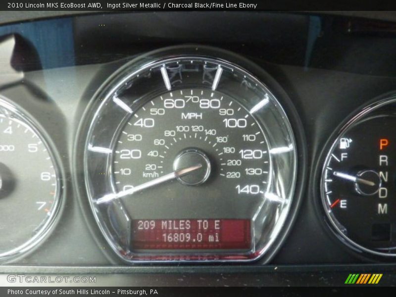  2010 MKS EcoBoost AWD EcoBoost AWD Gauges