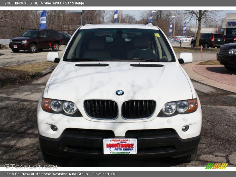 Alpine White / Sand Beige 2005 BMW X5 3.0i