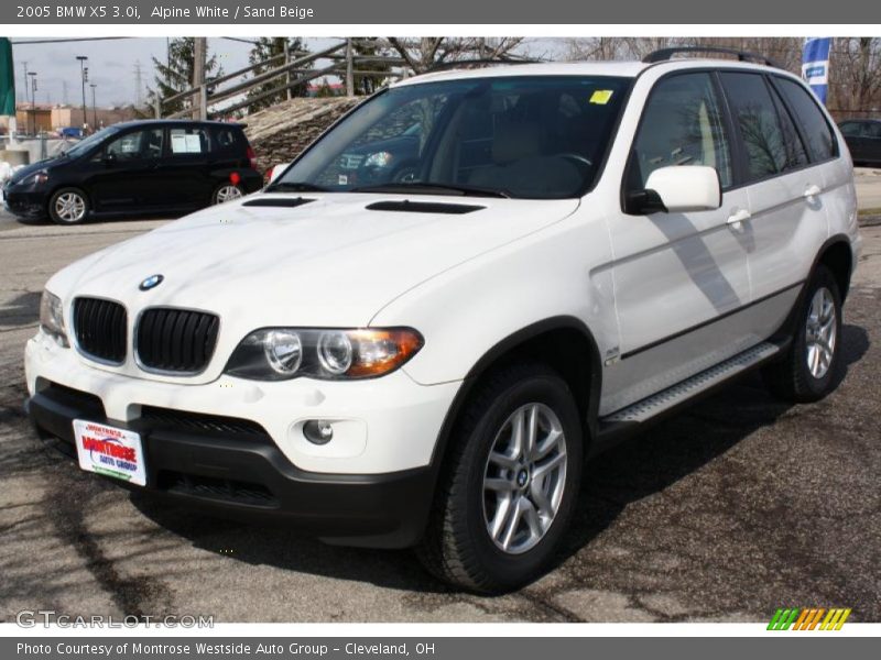 Alpine White / Sand Beige 2005 BMW X5 3.0i