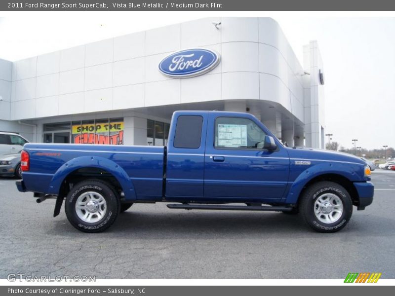  2011 Ranger Sport SuperCab Vista Blue Metallic