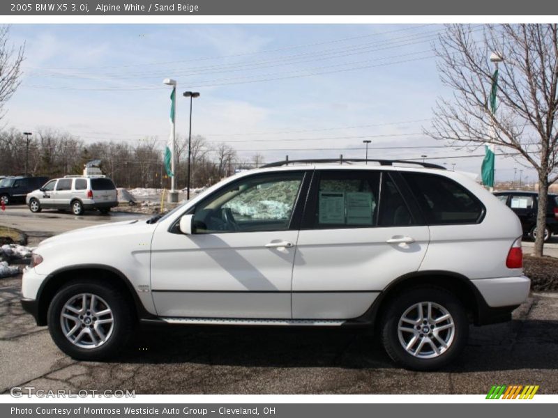 Alpine White / Sand Beige 2005 BMW X5 3.0i