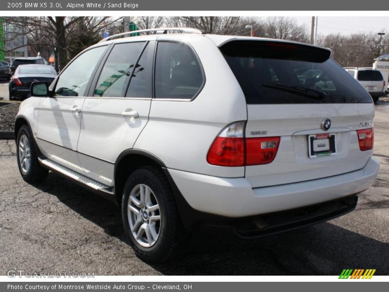 Alpine White / Sand Beige 2005 BMW X5 3.0i