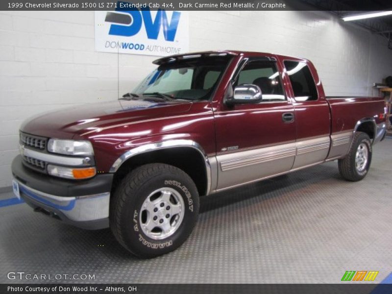 Dark Carmine Red Metallic / Graphite 1999 Chevrolet Silverado 1500 LS Z71 Extended Cab 4x4