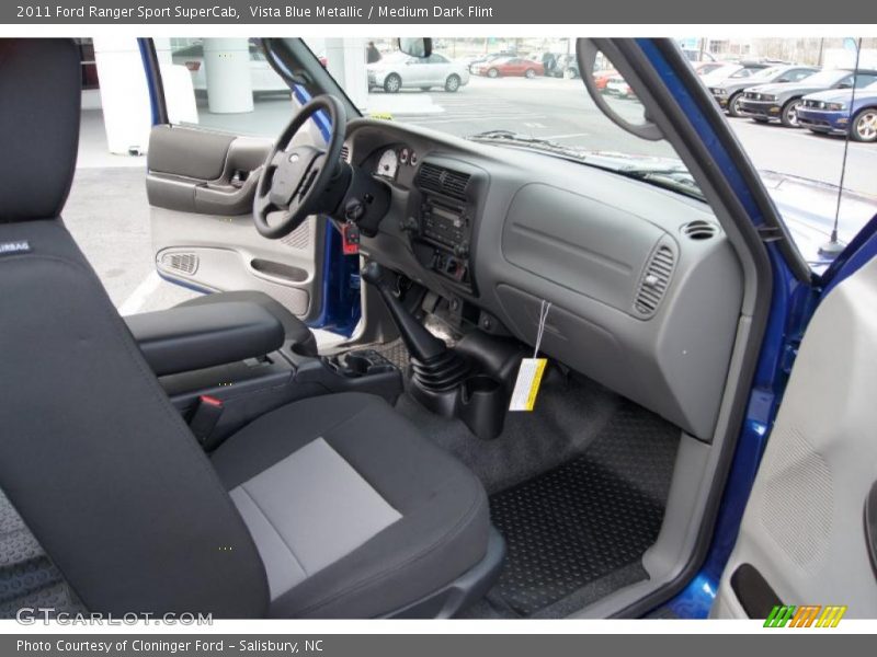  2011 Ranger Sport SuperCab Medium Dark Flint Interior