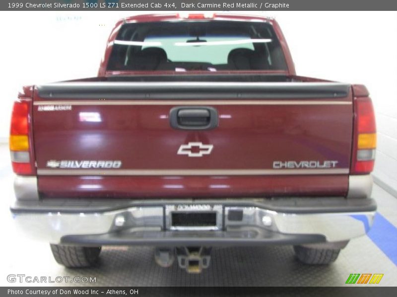 Dark Carmine Red Metallic / Graphite 1999 Chevrolet Silverado 1500 LS Z71 Extended Cab 4x4